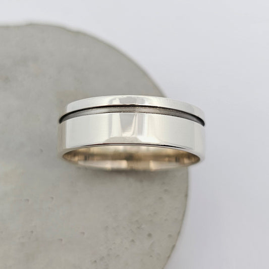 wedding ring; wedding rings; wedding band; wedding bands; mens wedding ring; mens wedding band; white gold ring; white gold band; wide ring; wide band; simple wedding ring; traditional wedding ring