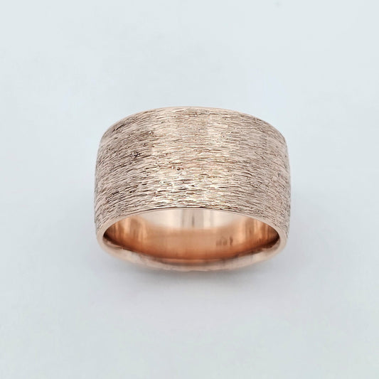 wedding ring; wedding rings; rose gold wedding ring; ladies wedding ring; funky wedding ring; wide gold band; rose gold band; simple band; simple wide gold ring; extra wide gold ring; gold ring; rose gold ring rose gold band; cigar ring; cigar band