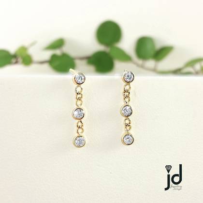 Cascading Diamond Earrings