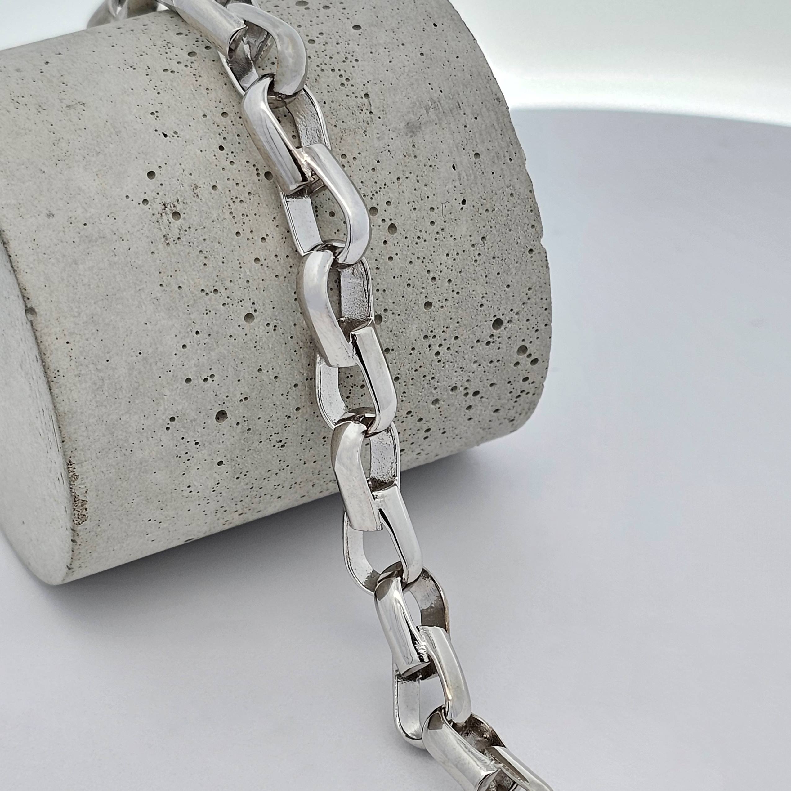 white gold paperlink unique bracelet