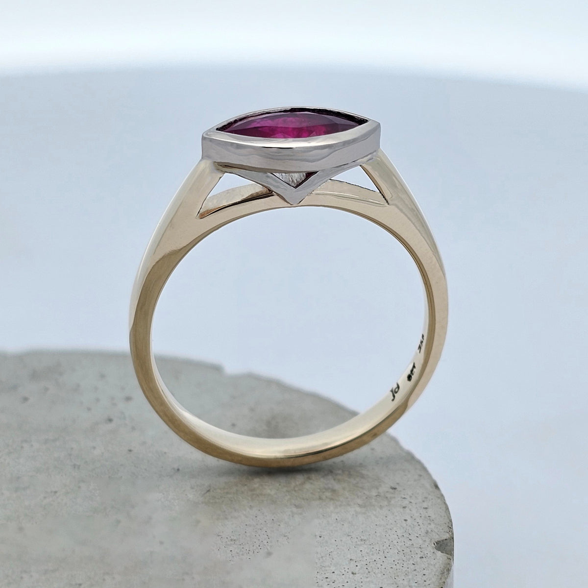 Ruby Ember - Coloured Gemstone Ring - jd Jewellery Design – JD ...