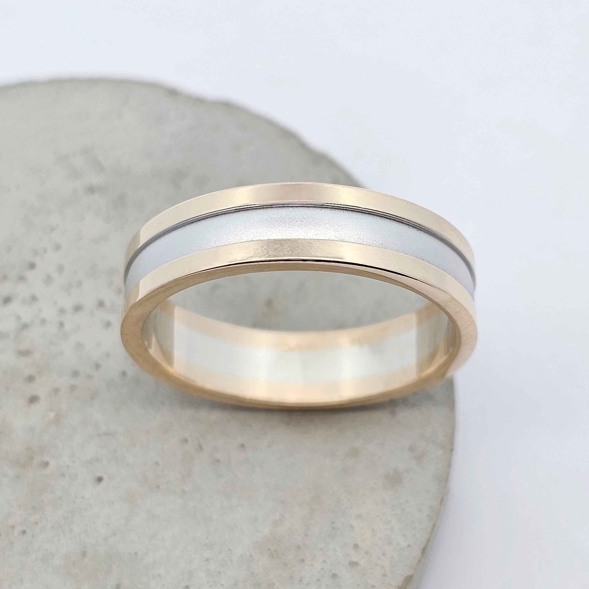 wedding ring; wedding band; two tone wedding ring; two tone wedding ring; white gold wedding ring; yellow gold wedding ring; simple wedding band; traditional wedding ring; traditional wedding band; 